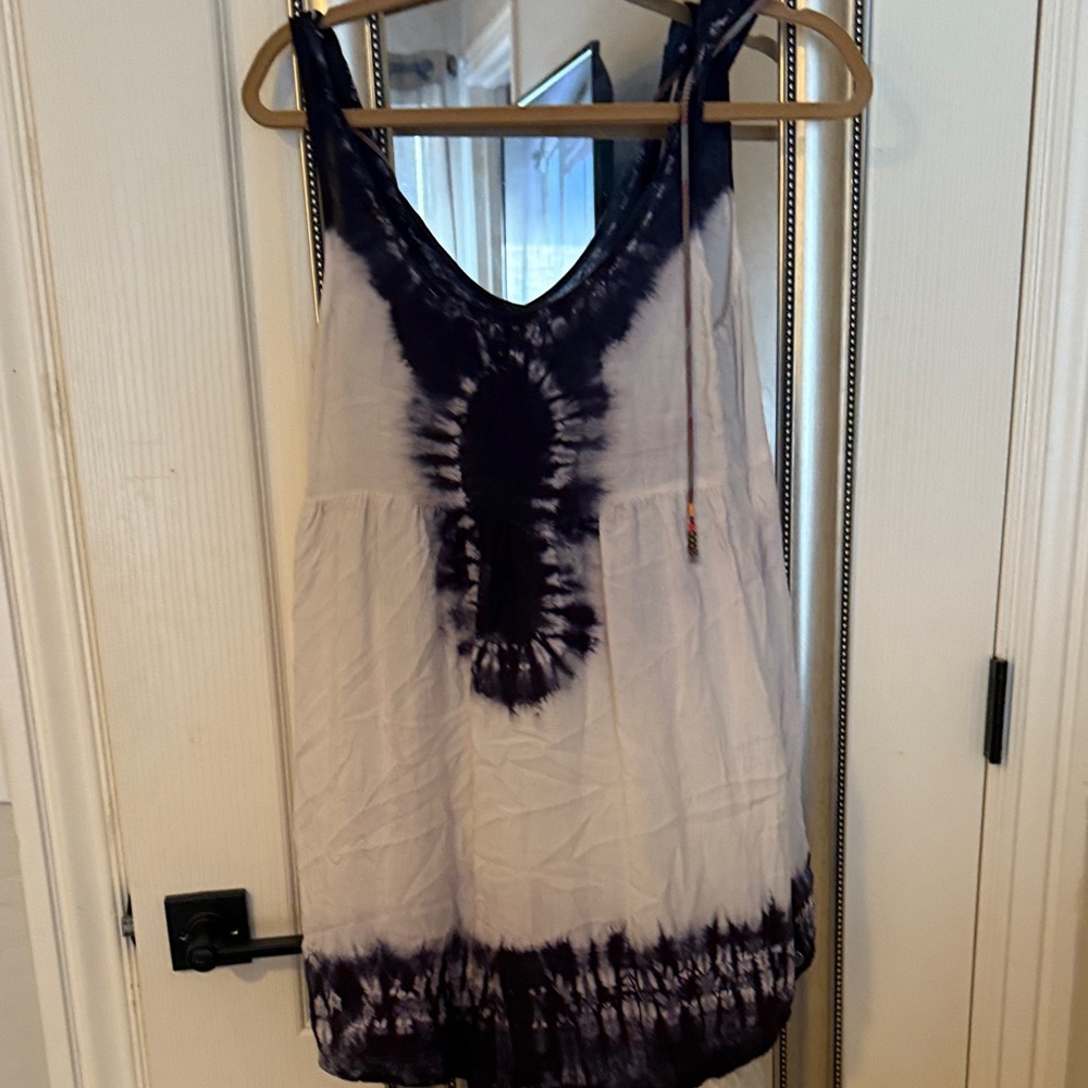 Roxy Tie-Dye Mini Dress - White and Purple